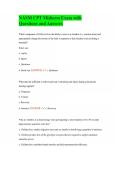 NASM CPT Midterm Exam with Questions and Answers