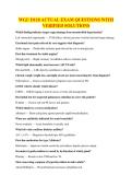 WGU D118 ACTUAL EXAM QUESTIONS WITH VERIFIED SOLUTIONS