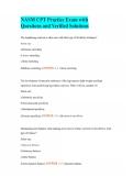 NASM CPT Practice Exam with Questions and Verified Solutions