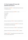 NC Post Licensing 303 Exam with Questions and Answers
