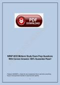 NRNP 6635 Midterm Study Exam Prep Questions &ndash; Complete Exam Material