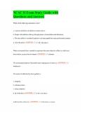 NCAC II Exam Study Guide with Questions and Answers