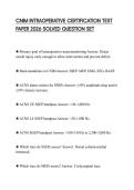 CNIM INTRAOPERATIVE CERTIFICATION TEST PAPER 2026 SOLVED QUESTION SET