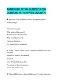 AMEDD BOLC ACTUAL EXAM PAPER 2026 QUESTIONS WITH ANSWERS GRADED A&plus;