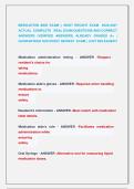 MEDICATION AIDE EXAM &vert;&vert; MOST RECENT EXAM  2026-2027  ACTUAL  COMPLETE   REAL EXAM QUESTIONS AND CORRECT  ANSWERS &lpar;VERIFIED ANSWERS&rpar; ALREADY GRADED A&plus; &vert;  GUARANTEED SUCCESS&excl;&excl; NEWEST  EXAM &vert; JUST RELEASED&excl;&excl;