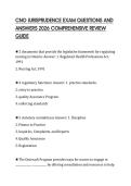 CNO JURISPRUDENCE EXAM QUESTIONS AND ANSWERS 2026 COMPREHENSIVE REVIEW GUIDE