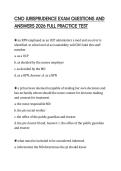 CNO JURISPRUDENCE EXAM QUESTIONS AND ANSWERS 2026 FULL PRACTICE TEST