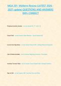 MGA 201- Midterm Review &lbrace;LATEST 2026 -2027 update&rcub; QUESTIONS AND ANSWERS 100&percnt; CORRECT