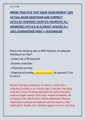 NREMT PRACTICE TEST BANK EXAM NEWEST 2026  ACTUAL EXAM QUESTIONS AND CORRECT  DETAILED ANSWERS &lpar;VERIFIED ANSWERS&rpar; ALL  ANSWERED &lbrace;475 Q & A&rcub; ALREADY GRADED A&plus; &vert;  100&percnt; GUARANTEED PASS &vert; &plus; RATIONALES