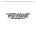 WGU C207 DATA ANALYSIS CONCEPTS AND TERMS&colon; A COMPREHENSIVE OVERVIEW &vert; LATEST UPDATE WITH COMPLETE SOLUTIONS