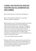 COHESITY DATA PROTECTION ASSOCIATE EXAM PREP 2026 FULL EXAMINATION Q&A 100&percnt; CORRECT