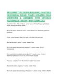  SPI EXAM STUDY GUIDE &lpar;EDELMAN&rpar; CHAPTER 3 DESCRIBING SOUND WAVES UPDATED EXAM QUESTIONS & ANSWERS WITH DETAILED RATIONALES &vert; INSTANT PDF DOWNLOAD