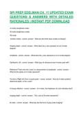 SPI PREP EDELMAN CH&period; 11 UPDATED EXAM QUESTIONS & ANSWERS WITH DETAILED RATIONALES &vert; INSTANT PDF DOWNLOAD