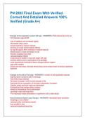 PN 2003 Final Exam With Verified  Correct And Detailed Answers 100&percnt;  Verified &lpar;Grade A&plus;&rpar;