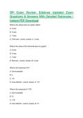 SPI Exam Review&colon; Edelman Updated Exam Questions & Answers With Detailed Rationales &vert; Instant PDF Download