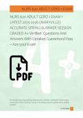 NURS 620 ADULT GERO 1 EXAM 1  LATEST 2025-2026 &lpar;MARYVILLE&rpar;  ACCURATE SPRING-SUMMER SESSION  GRADED A&plus; Verified  Questions And  Answers With Detailed Guaranteed Pass &ndash; Ace your Exam