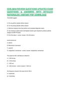 EDELMAN REVIEW QUESTIONS UPDATED EXAM QUESTIONS & ANSWERS WITH DETAILED RATIONALES &vert; INSTANT PDF DOWNLOAD
