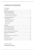 European Integration Samenvatting 