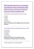 FNDY Manufacturing Processes Foundations  Comprehensive Practice Examination &lpar;2026  Edition&rpar; Questions with Expert Solutions &  Rationales&rpar; INSTANT DOWNLOD PDF