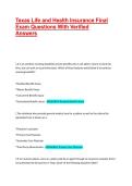 Texas Life and Health Insurance Exams Bundle
