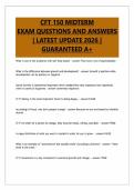 CFT 150 MIDTERM EXAM QUESTIONS AND ANSWERS &vert; LATEST UPDATE 2026 &vert; GUARANTEED A&plus;