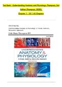 Test Bank - Understanding Anatomy and Physiology&comma; Thompson&comma; 3rd  Edition &lpar;Thompson&comma; 2020&rpar;&comma;   Chapter 1 - 25 &vert; All Chapters