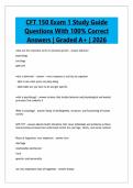 CFT 150 Exam 1 Study Guide Questions With 100&percnt; Correct Answers &vert; Graded A&plus; &vert; 2026
