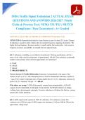 IMSA Traffic Signal Technician 2 ACTUAL EXAM QUESTIONS AND ANSWERS 2026&sol;2027 &vert; Study Guide & Practice Test &vert; NEMA TS1&sol;TS2 &vert; MUTCD Compliance &vert; Pass Guaranteed - A&plus; Graded