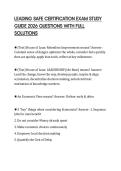 LEADING SAFE CERTIFICATION EXAM STUDY GUIDE 2026 QUESTIONS WITH FULL SOLUTIONS