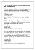 NSG 6020 &sol; NSG6020 South University -NSG 6020 APEA- Assessment Gastroenterology Questions With Complete Solutions