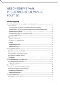 Samenvatting -  Geschiedenis van het publiekrecht en de politiek