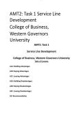 amt2 task 1 service line development analysis at wgu&period;