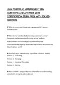 LEAN PORTFOLIO MANAGEMENT LPM QUESTIONS AND ANSWERS 2026 CERTIFICATION STUDY PACK WITH SOLVED ANSWERS