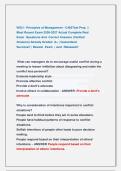 WGU - Principles of Management - C483Test Prep  &vert;&vert;                          Most Recent Exam 2026-2027 Actual Complete Real                             Exam  Questions And  Correct Answers &lpar;Verified                          Answers&rpar; Already Graded  A&plus; &vert; G