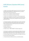 NURS 300 Exam 2 Questions With Correct Answers