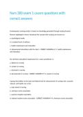Nurs 300 exam 1 csusm questions with correct answers 