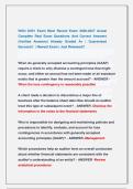WGU D251 Exam Most Recent Exam 2026-2027 Actual  Complete Real Exam Questions And Correct Answers  &lpar;Verified Answers&rpar; Already Graded A&plus; &vert; Guaranteed   Success&excl;&excl;  &vert; Newest Exam &vert; Just Released&excl;&excl; 