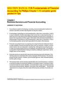 SOLUTION MANUAL FOR Fundamentals of Financial Accounting 7e Phillips Chapter 1-13 complete guide graded A&plus; tips