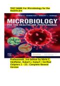 Test Bank for Microbiology for the Healthcare Professional&comma; 3rd Edition by VanMeter & Hubert &vert; Verified Chapters 1-25 &vert; Complete Newest Version 2025&sol;2026