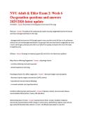 NYU Adult & Elder Exam 2&colon; Week 6  Oxygenation questions and answers  2025&sol;2026 latest update 