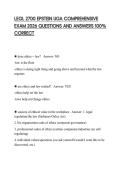 LEGL 2700 EPSTEIN UGA COMPREHENSIVE EXAM 2026 QUESTIONS AND ANSWERS 100&percnt; CORRECT