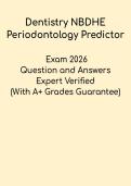 NBDHE Periodontology Predictor Exam &vert; Dental Hygiene Practice Test