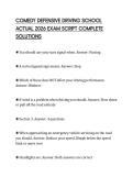 COMEDY DEFENSIVE DRIVING SCHOOL ACTUAL 2026 EXAM SCRIPT COMPLETE SOLUTIONS