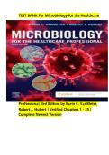 Test Bank for Microbiology for the Healthcare Professional&comma; 3rd Edition by VanMeter & Hubert &vert; Verified Chapters 1-25 &vert; Complete Newest Version 2025&sol;2026