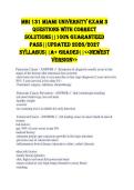 MBI 131 Miami University Exam 3 QUESTIONS WITH CORRECT SOLUTIONS&vert;&vert;100&percnt; GUARANTEED PASS&vert;&vert;UPDATED 2026&sol;2027 SYLLABUS&vert;&vert;A&plus; GRADED&vert;&vert;<<NEWEST VERSION>>