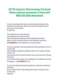 ATI PN Capstone Pharmacology Proctored   Pharm capstone assessment 2 Exam with  NGN 203&sol;2026 Assessment