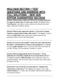 WGU D658 SECTION 1 TEST QUESTIONS AND ANSWERS WITH FULL SOLUTIONS &ndash; NEW 2026 EDITION GUARANTEED SUCCESS