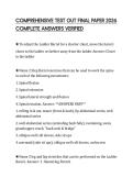 COMPREHENSIVE TEST OUT FINAL PAPER 2026 COMPLETE ANSWERS VERIFIED