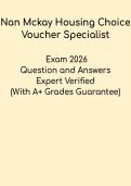 Nan McKay Housing Choice Voucher Specialist Exam &vert; HCV Practice Test