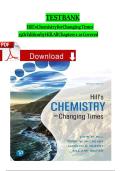 Test Bank for Chemistry for Changing Times&comma; 15th Edition&comma; By John W&period; Hill&comma; Terry W&period; McCreary&comma; Rill Ann Reuter&vert; 9780134878102&vert; All Chapters&vert; LATEST